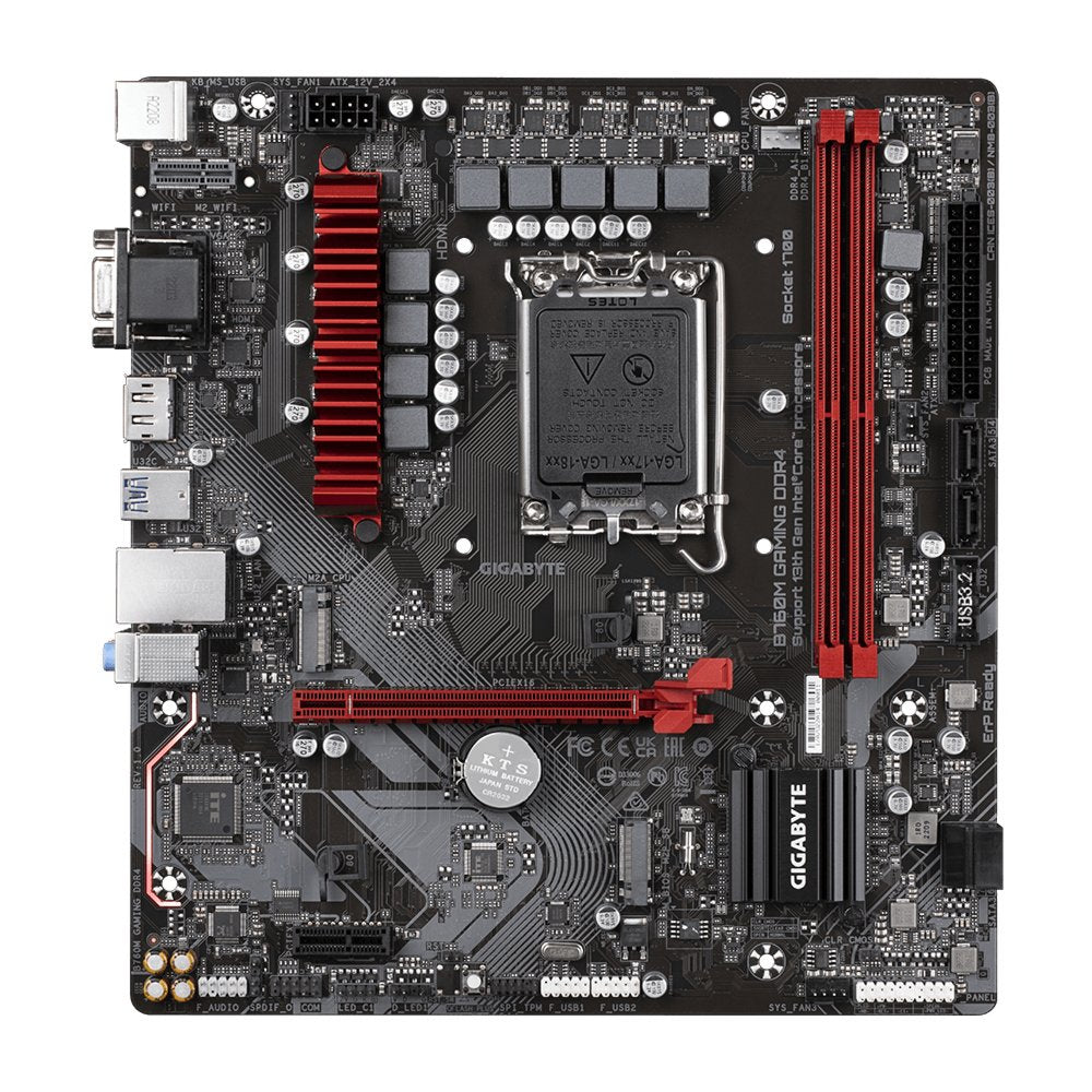 Gigabyte B760M GAMING DDR4 | Socket LGA 1700 | Intel B760 | 4xDDR4 | Micro-ATX | Moederbord - Matmuis - Matmuis